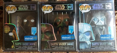 Funko Art Series Star Wars DARTH VADER HOTH BESPIN ENDOR 516 517 518 Walmart - Picture 2 of 7
