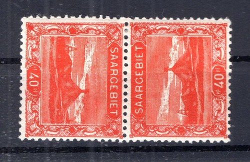 Saar 59 Kdr IV Vignetta Centro Capovolta MH (B3475