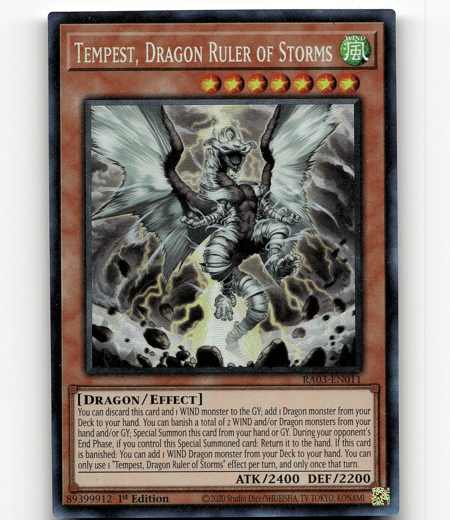 Yugioh Tempest, Dragon Ruler of Storms (PCR) - Quarter Century