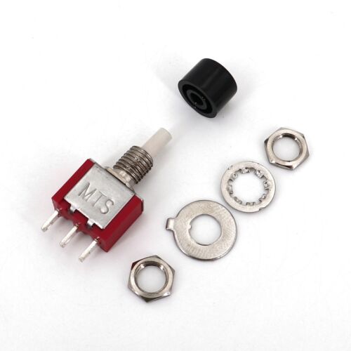 10PCS Black Cap 3 Pin SPDT 6mm Snap-Acting Momentary Mini Push Button Switch - Picture 5 of 6
