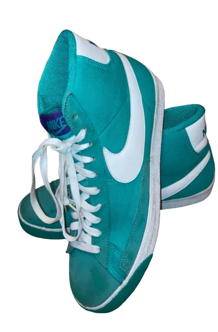 Nike Mens Blazer High SP Green Varsity Purple 2010 Size 11.5  display picture 3