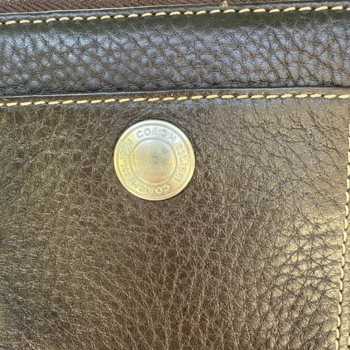 Vtg Coach Chelsea Brown Pebbled Leather Zip Around Wallet #8527 - Bild 14 von 17