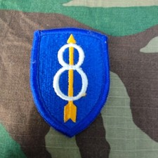 Army Patch Abzeichen Aufn&auml;her der 8th Division original aus Sammlung