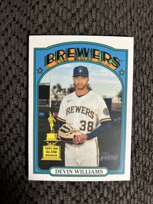 2021 Topps Heritage - Devin Williams #210 Centered Nice All Star Rookie