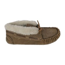 Women's Minnetonka Chrissy Suede Slipper Booties Cinnamon Women's Size 10