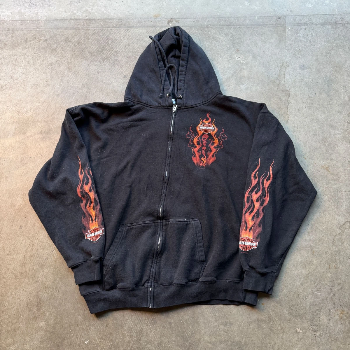 harley davidson zipper hoodie products for sale | eBay