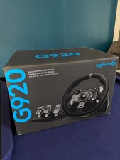 Logitech G920 UK Plug Driving Force Racing Wheel for Xbox One and PC with box 