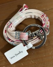 Vera Bradley Lighten Up Lanyard Tossed Posies Pink NWT for ID Case