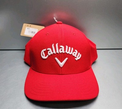New Callaway Performance Pro Odyssey Red Adjustable Strapback Golf Hat Cap
