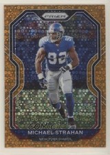2020 Panini Prizm Orange Disco Prizm Michael Strahan #166 HOF