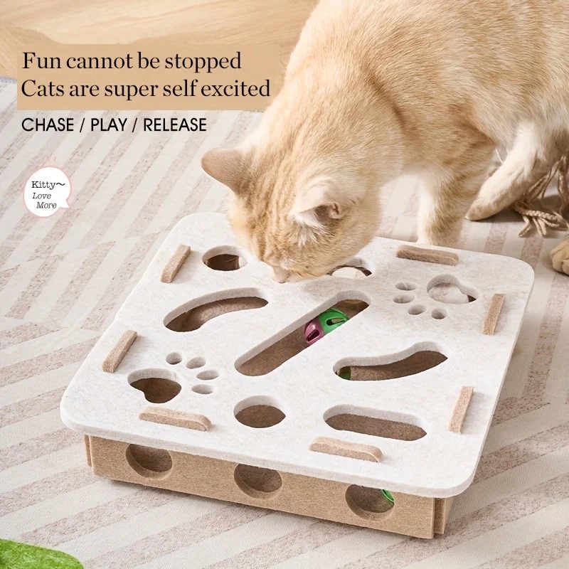 Cat Scratch Post Sisal Indoor Interactive Toy for Kitten Exercise