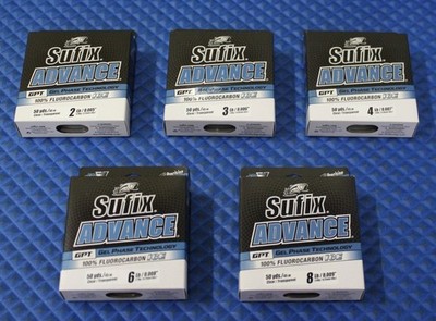 Sufix Advance GPT 100% Fluorocarbon Ice 677- Clear CHOOSE YOUR LINE WEIGHT