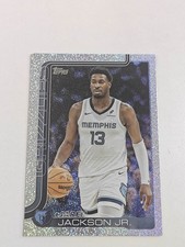 2025 Topps Flagship Jaren Jackson Jr Memphis Grizzlies Silver Sparkle