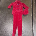 Vintage Mattel Barbie Hong Kong Outfit 1960's Pants Coat Red Jacket Hat