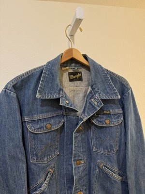 vintage 70s Wrangler 124mj 42 レアサイズ Vintage 1970's Wrangler 124 MJ Denim Jacket Size 42 Blue