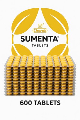 Charak Sumenta Tablets   Herbal Formula for Stress & Calm   (600) Tablets
