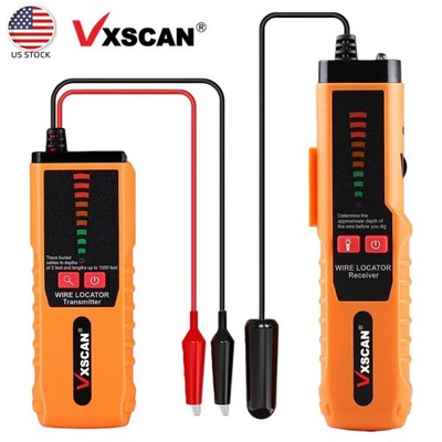 VXSCAN F04 Underground Cable Locator Wire Tracer With Earphone Cable Tester