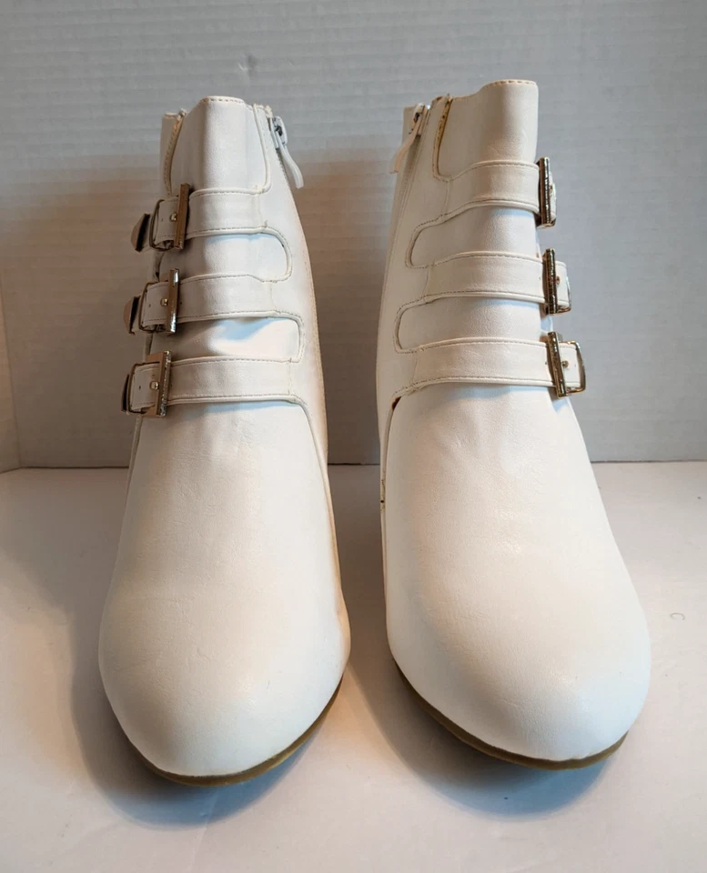 Botines blancos Forever para mujer talla 10 Paola-95 Foto 2 de 4