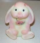 Fenton Burmese Lop Ear  Bunny Ltd #1432/3500 Hand Painted Bee Flowers 5293QR