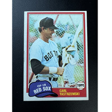 Topps 1981 Carl Yastrzemski Base Set #110 Boston Red Sox MLB Baseball