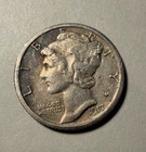 1917 S Dime XF+ Toned