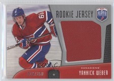 2009-10 Upper Deck Be a Player Rookie Jersey 24/250 Yannick Weber #RJ-YW 0f2