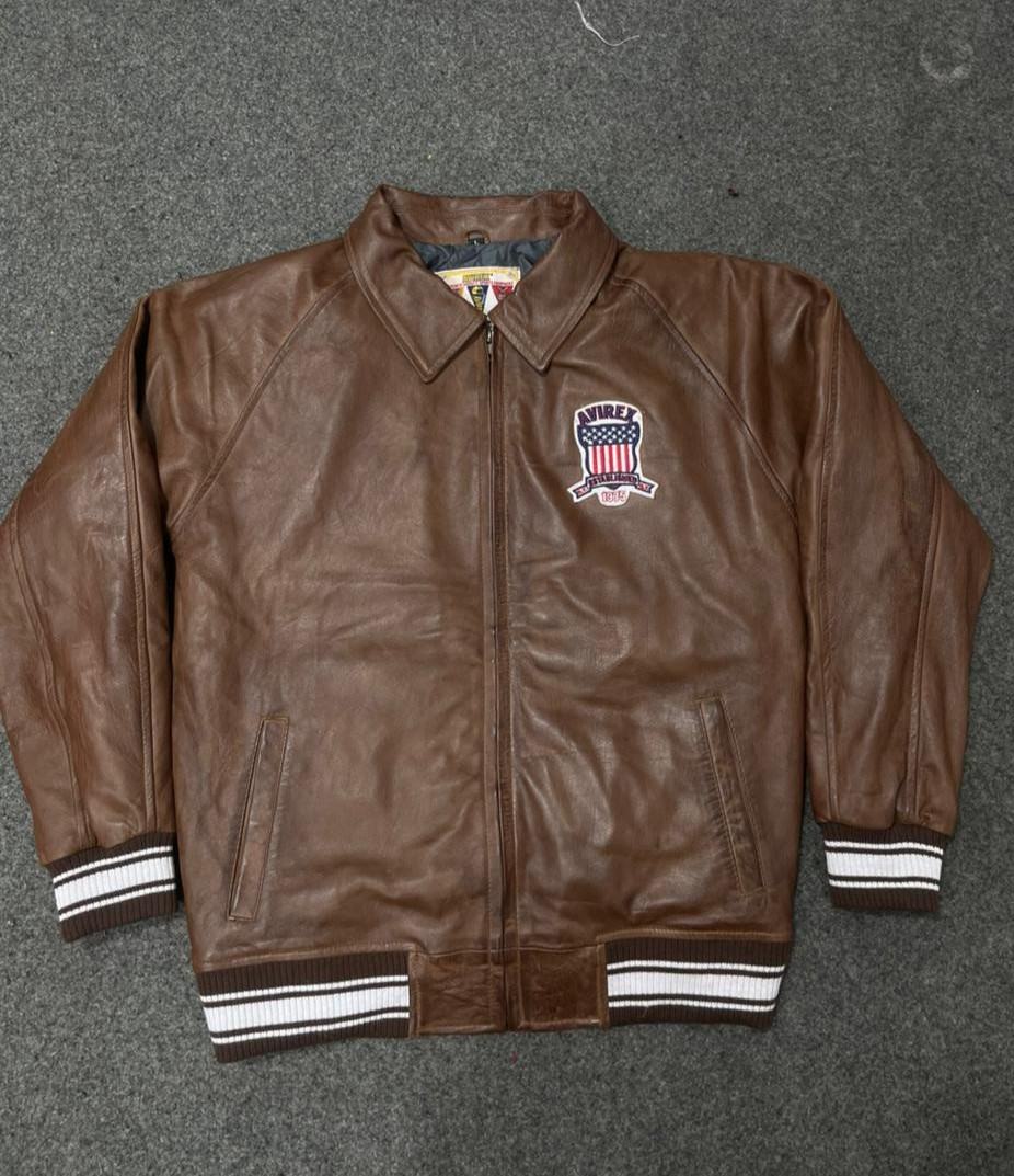 AVIREX LIMITED EDITION OMBRE ICON JACKET VINTAGE BROWN