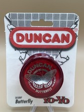 1994 Duncan Butterfly Yo-Yo Red Classic Model 3058NP Collectible Vintage Toy