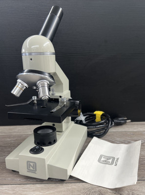 National Optical Model 104 Compound Microscope Clean And Tested Educational