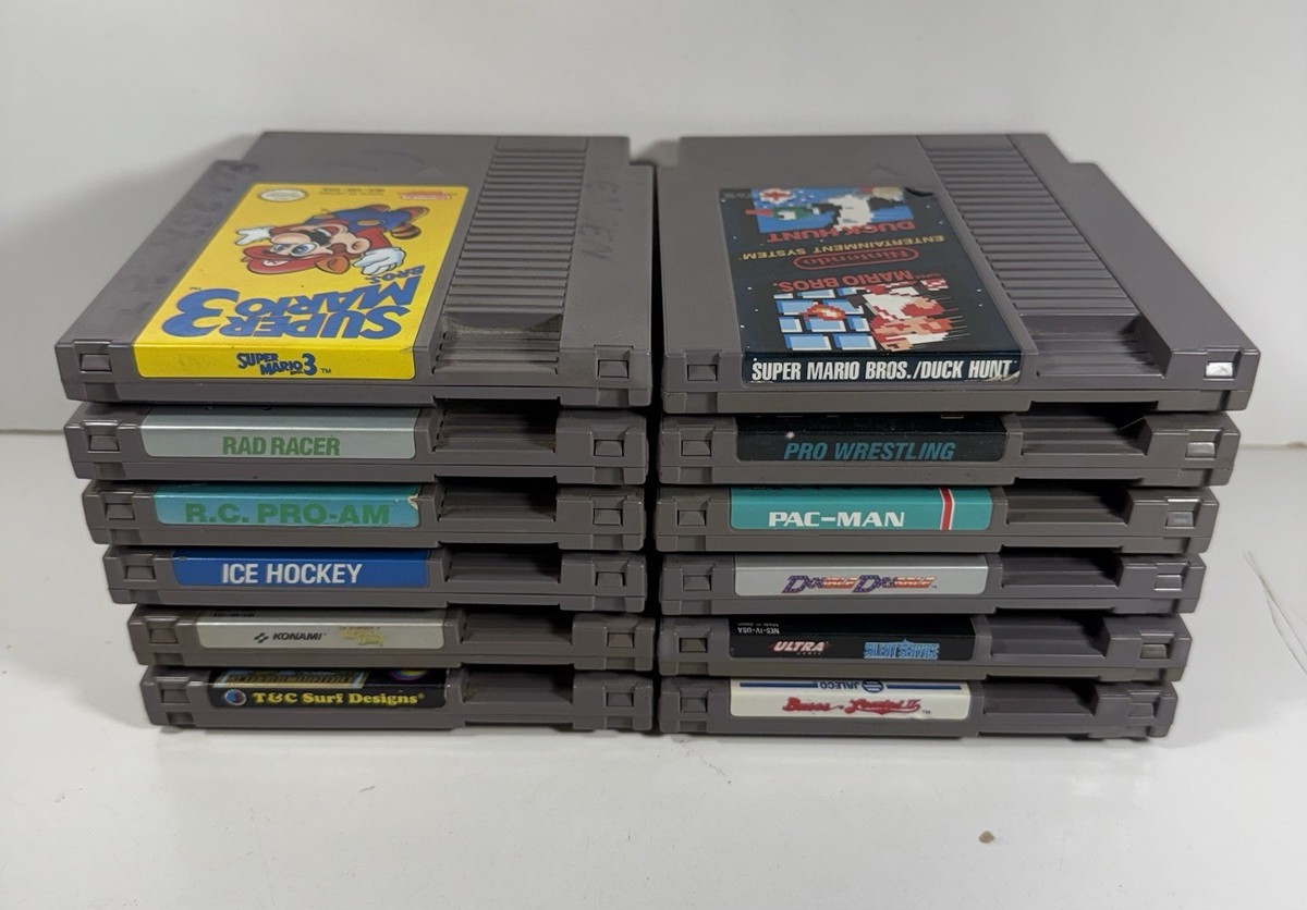 NINTENDO NES SYSTEM Console Super Mario Bros 1 2 3 Original OEM