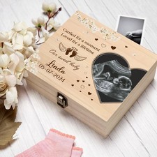 Custom Baby Memorial Keepsake Box Infant Loss Angel Baby Miscarriage Gift
