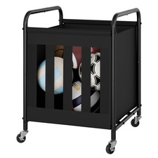 StorageWorks 180L Ball Storage with Wheels, Ball Cart for Garage, Garage Sports