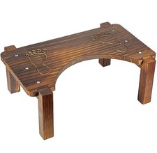 Toilet Stool, Wooden Squatting Potty Stool New ergonomic wooden toilet stool