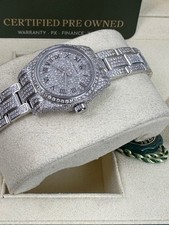 ROLEX  LADIES  26MM FULL DIAMOND MODEL   BOX AND PAPERS