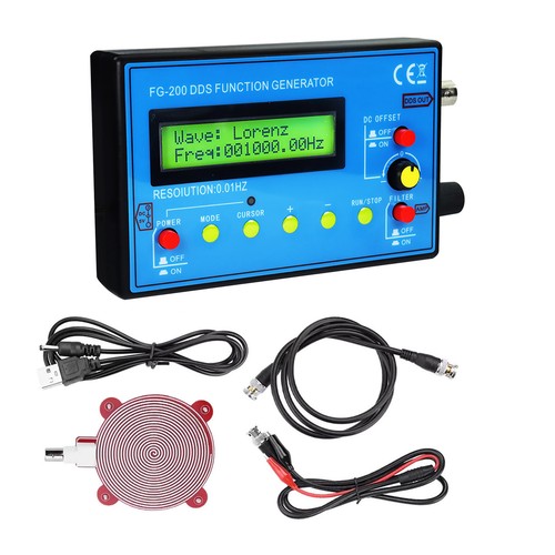 DDS Function Signal Generator 0.01Hz-500kHz LCD Display Sine Square ...