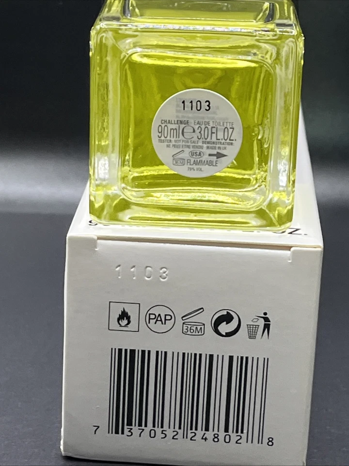 Lacoste Challenge for Men 3,0 oz 90 ml EDT - Desafío de coleccionista descontinuado Foto 3 de 4