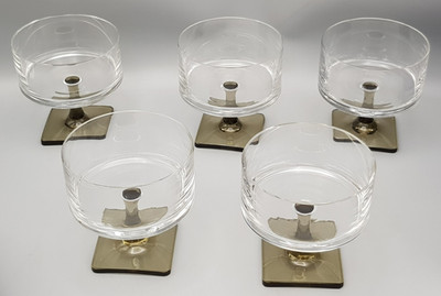 Rosenthal Glas BERLIN 5x Sektschalen Champagnergläser Georg Jensen TOP