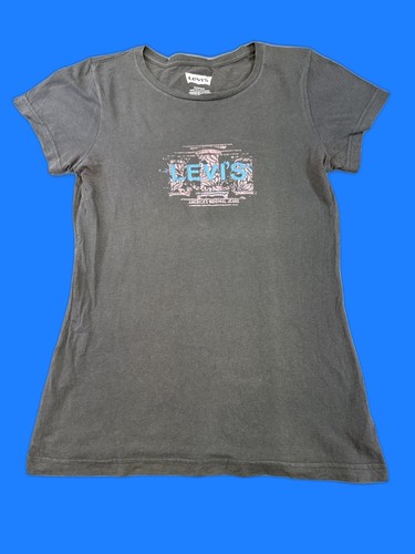 Levi's Vintage Graphic Tee M Gray Cotton Short Sleeve Crewneck El Salvador
