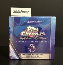 New / Sealed 2026 Topps Chrome Premier League Sapphire Edition Hobby Box