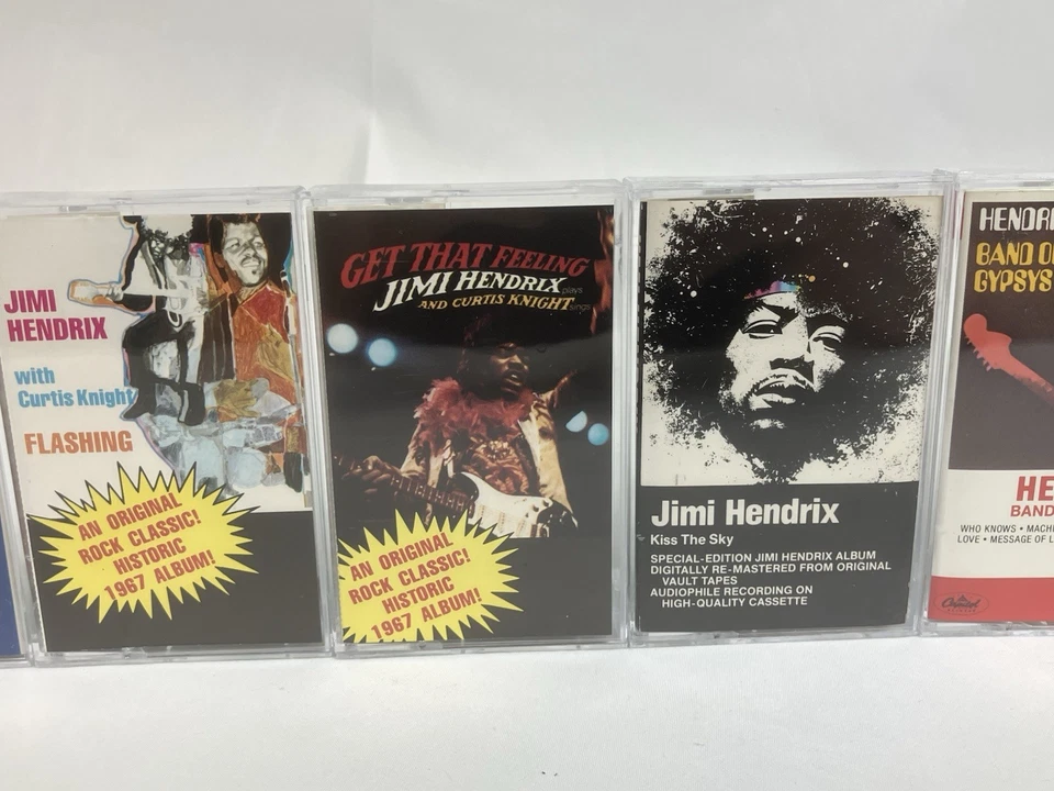 JIMI HENDRIX Cassette Tape Lot x6 Landlady Gypsys Kiss Sky Feeling Flashing Last - Image 4 of 4