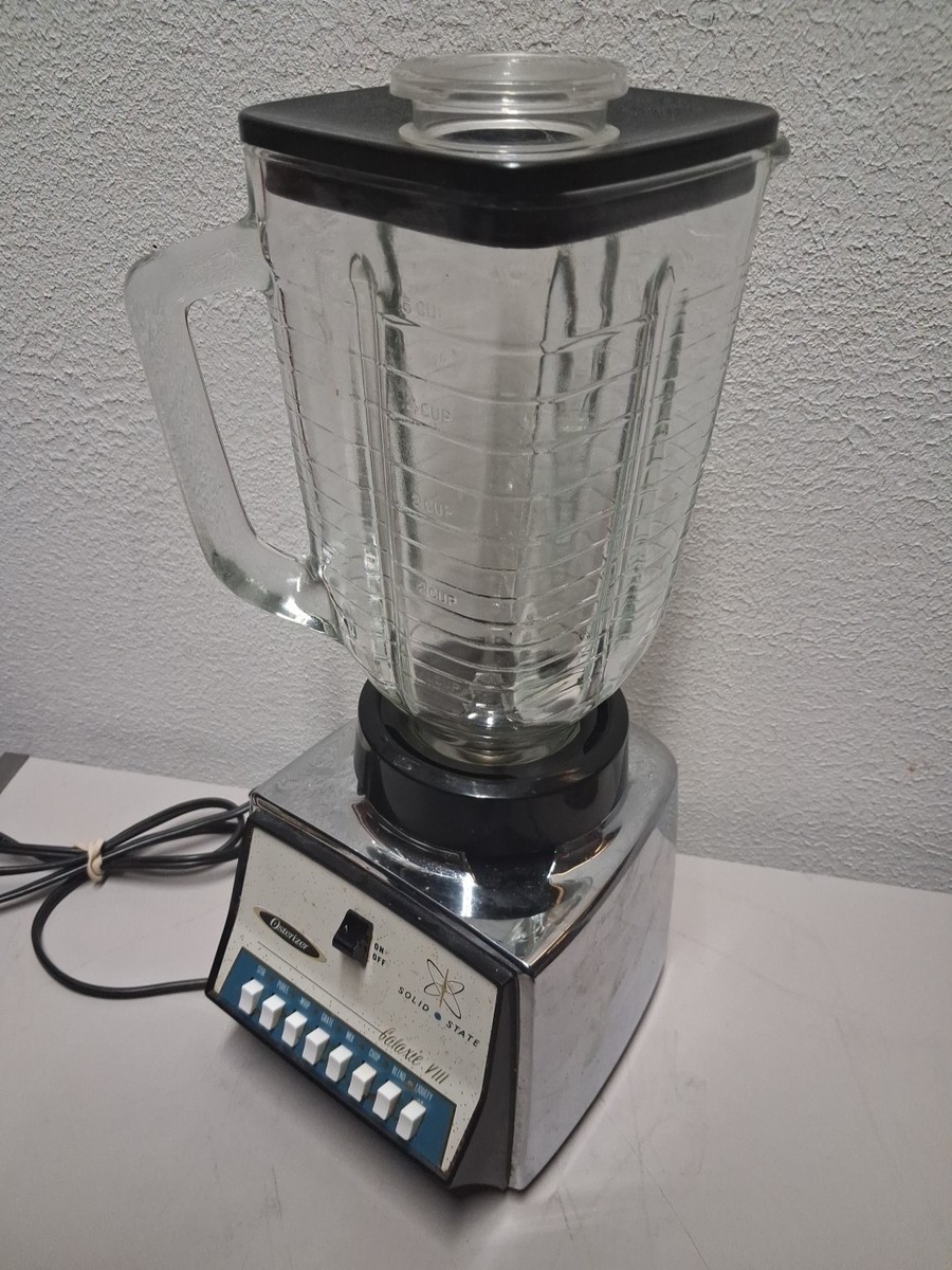 Retro Osterizer Galaxie VIII Solid State Blender Chrome 6 Cup