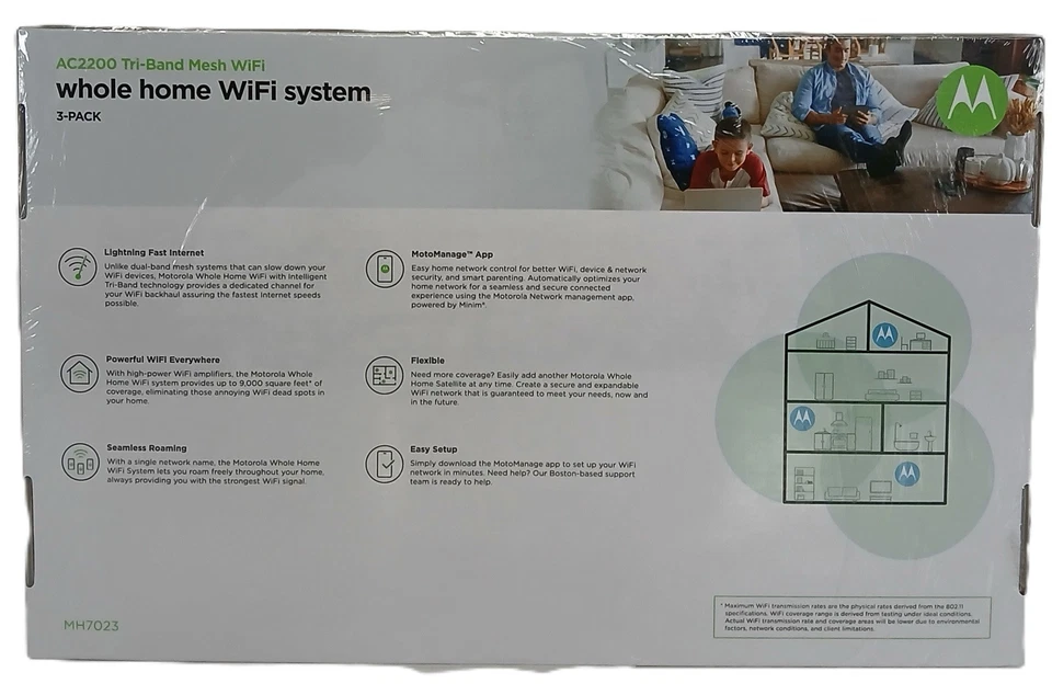 Tri-Band Mesh WiFi MU-MIMO Router and Extender AC2200 - Image 2 of 3