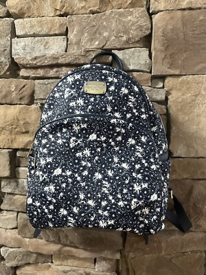 Michael Kors Flower black and white backpack Backpack Designer By Michael Kors, Size: Medium main image 2