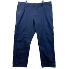 WRANGLER Workwear Chino Pants Mens Size 42 x 30 Navy Rugged Utility Tech Dadcore