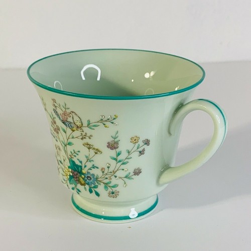 RETIRED Noritake BIRD OF PARADISE Tea Cup & Saucer 8223 W80 Green China Set - Picture 5 of 12