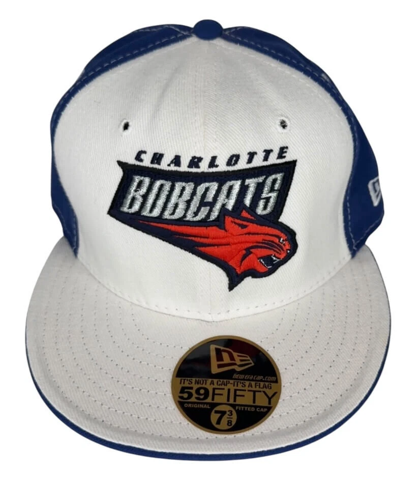 New Era NBA Charlotte Bobcats HWC Vintage Logo del Equipo 59FIFTY Sombrero Ajustado, Gorra, Nuevo Foto 2 de 4