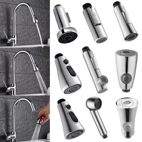 Kitchen Tap Pull Out Spray Head Replacement Faucet Sprayer Mixer Shower Head - Picture 5 of 14