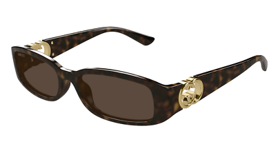 New Authentic Gucci Havana Sunglasses Unisex NEW GUCCI GG1502S 002 HAVANA BROWN UNISEX SQUARE SUNGLASSES  main image 2
