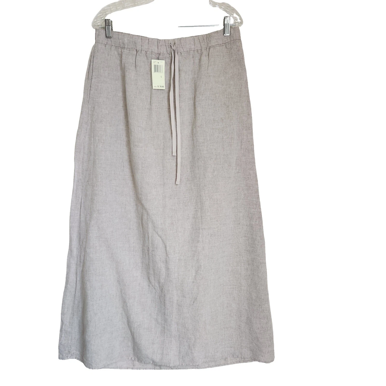 Faldas sólido Lino Max Studio para Mujeres