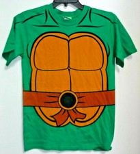 VINTAGE MEN'S TEENAGE MUTANT NINJA TURTLES TURTLE SHELL T-SHIRT SMALL S TMNT TEE